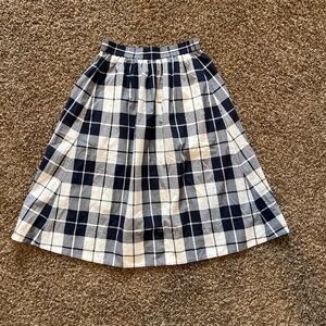 Alex Mill pull on skirt in plaid size S